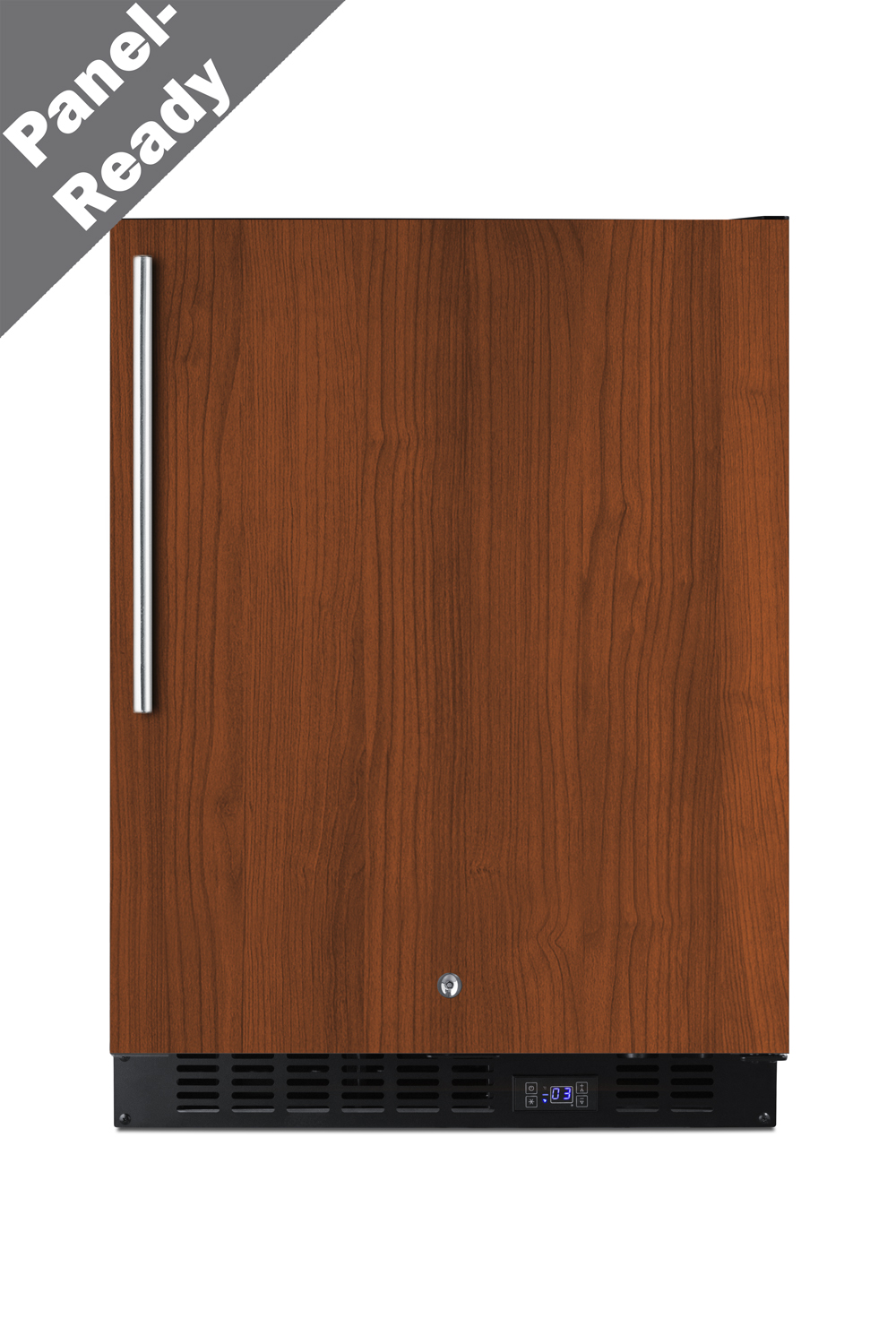 24 in. wide frost-free built-in undercounter ADA compliant all-freezer with panel-ready door, black cabinet, lock, and digital controls; matches AL54IF refrigerator